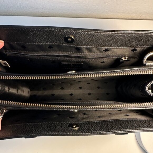 Kate Spade Mulberry Street Lise Satchel Bag WKRU4002 BLACK - Picture 6 of 6